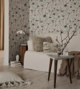 Lo Wallpaper by Sandberg Indigo Blue