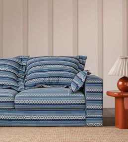 Lock Stitch Fabric by Scion Indigo/Denim/Coast Blue