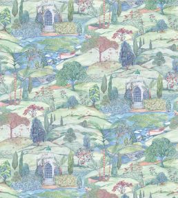 Lodhi Wallpaper by Osborne & Little Aqua