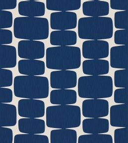 Lohko Fabric by Scion Indigo / Jasmine