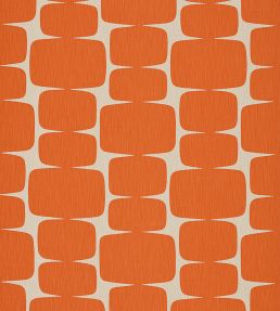 Lohko Fabric by Scion Paprika / Pebble