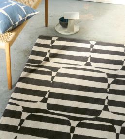Scion Lohko Stripe rug Charcoal 123105120180-US Charcoal