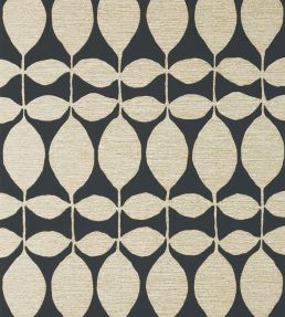 Lola Wallpaper by Thibaut Metallic Gold on Black