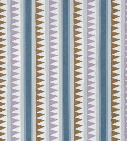 Lomita Stripe Fabric by Thibaut Lavender and Blue