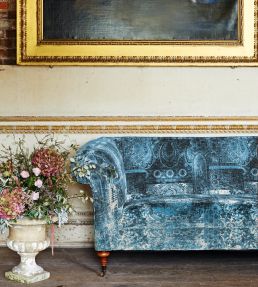 Lomond Velvet Fabric by Mulberry Home Emerald
