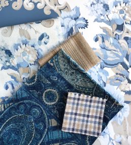 Lomond Velvet Fabric by Mulberry Home Emerald