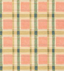 London Check Fabric by George & Minnie Blush/Sage