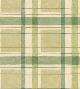 London Check Wallpaper by George & Minnie Emerald