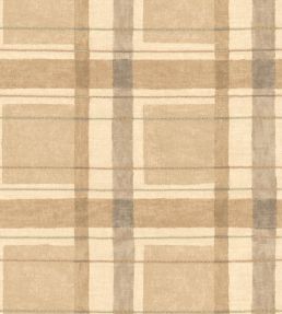 London Check Wallpaper by George & Minnie Parchment