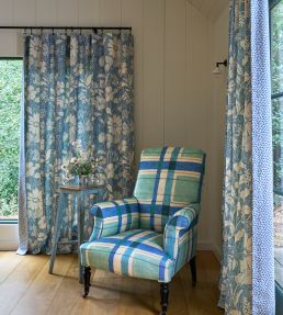 London Check Fabric by George & Minnie Periwinkle