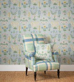 London Check Fabric by George & Minnie Periwinkle