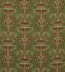 Long Gallery Brocade Fabric by Zoffany Olivine/Russet