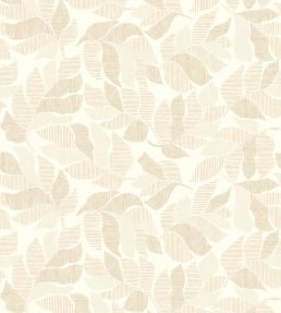 Lontara Wallpaper by Casamance Blanc/Dore