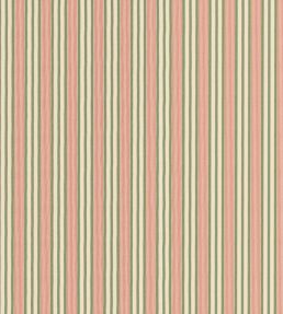 Loom Stripe Fabric by George & Minnie Emerald/Raspberry