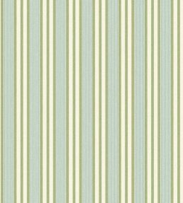 Loom Stripe Wallpaper by George & Minnie Grass/Aqua