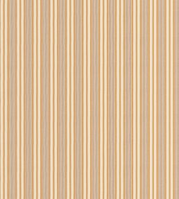 Loom Stripe Fabric by George & Minnie Ochre/Walnut