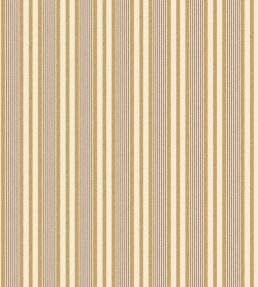 Loom Stripe Wallpaper by George & Minnie Ochre/Walnut