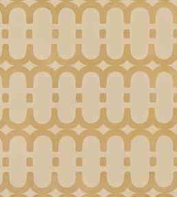 Loopy Link Wallpaper by Kirkby Design Gold