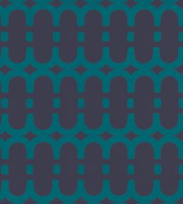 Loopy Link Wallpaper by Kirkby Design Teal