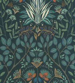 Lords Wallpaper by Casadeco Bleu Paon