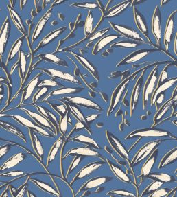 Lorena Vine Wallpaper by Ohpopsi Indigo