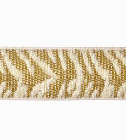 Lorenzo Jacquard Braid 60mm Trimming by Houles Avorio