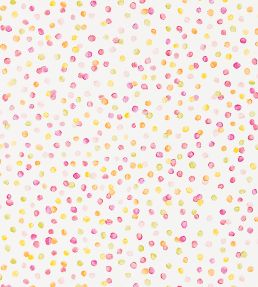 Lots Of Dots Wallpaper by Scion Blancmange / Rasberry / Citrus