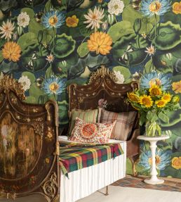 Lotus Blossom Wallpaper by MINDTHEGAP Green