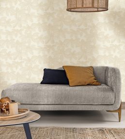 Lotus Wallpaper by Caselio Beige