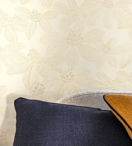 Lotus Wallpaper by Caselio Beige