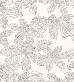 Lotus Wallpaper by Caselio Noir Blanc