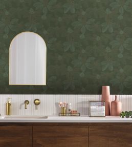 Lotus Wallpaper by Caselio Vert Anglais