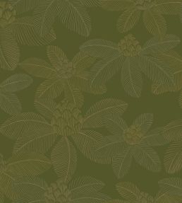 Lotus Wallpaper by Caselio Vert Mousse
