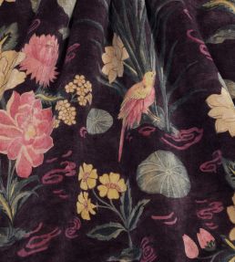 Lotus Garden Fabric by Liberty Brinjal