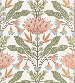 Lotus Wallpaper by Thibaut Apricot