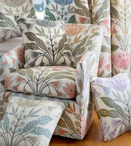 Lotus Fabric by Thibaut Apricot