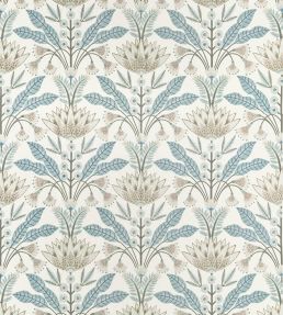 Lotus Fabric by Thibaut Spa Blue