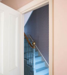 Love Leaves 1800 Wallpaper by CommonRoom Cameleopard, Prussian Blue