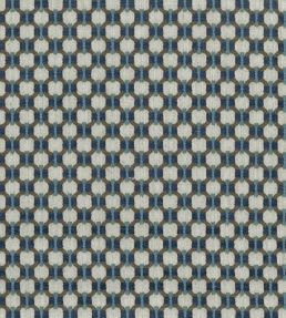 Loveden Fabric by Nina Campbell Blue/Chocolate
