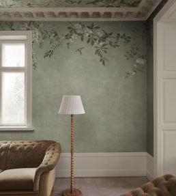 Luca Rectangle Mural by Sandberg Sage Green