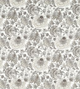Lucienne Fabric by Clarke & Clarke Charcoal/Linen