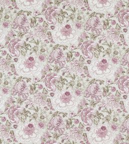 Lucienne Fabric by Clarke & Clarke Raspberry/Linen