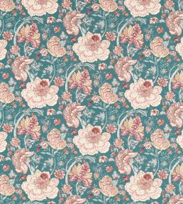 Lucienne Fabric by Clarke & Clarke Teal