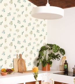 Luck Wallpaper by Caselio Vieux Rose