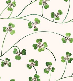 Lucky Leaf Large Scale Wallpaper by CommonRoom Clover Lawn
