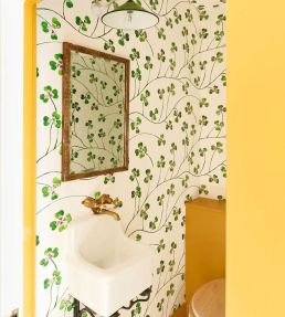 Lucky Leaf Large Scale Wallpaper by CommonRoom Clover Lawn