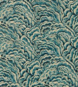 Lumino Wallpaper by Clarke & Clarke Kingfisher/Gilver