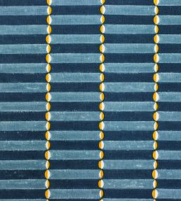 Luna Fabric by Molly Mahon Blue/Yellow