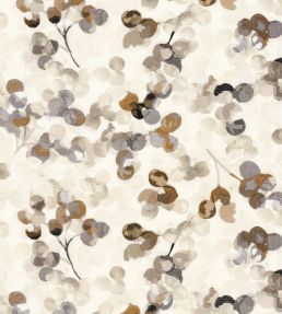 Lunaria Fabric by Casamance Noir Tabac