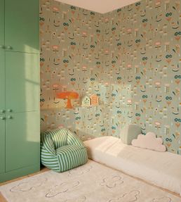 Lush Wallpaper by Coordonne Mint